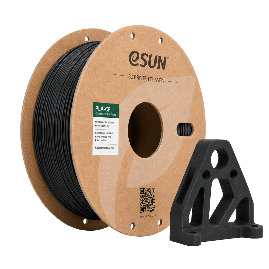فیلامنت eSUN PLA-CF فیبرکربن مشکی 1.75mm یک کیلوگرم
