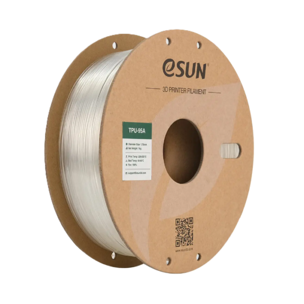 فیلامنت TPU با سختی 95A (TPU 95A) پرینتر سه‌بُعدی eSUN (ای‌سان)