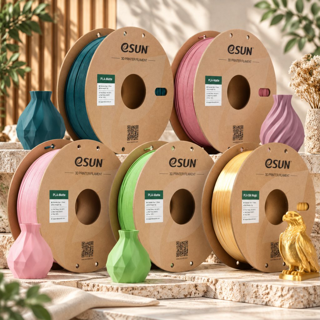 باندل فیلامنت PLA Matte & Silk Designer Pack (پک طراحی مات و سیلک) eSUN
